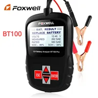 New+++ FOXWELL BT100 Pro 12V Car Battery Tester For Flooded AGM GEL 100 to 1100CCA 200AH Battery Health Analyzer Diagnostic Tool