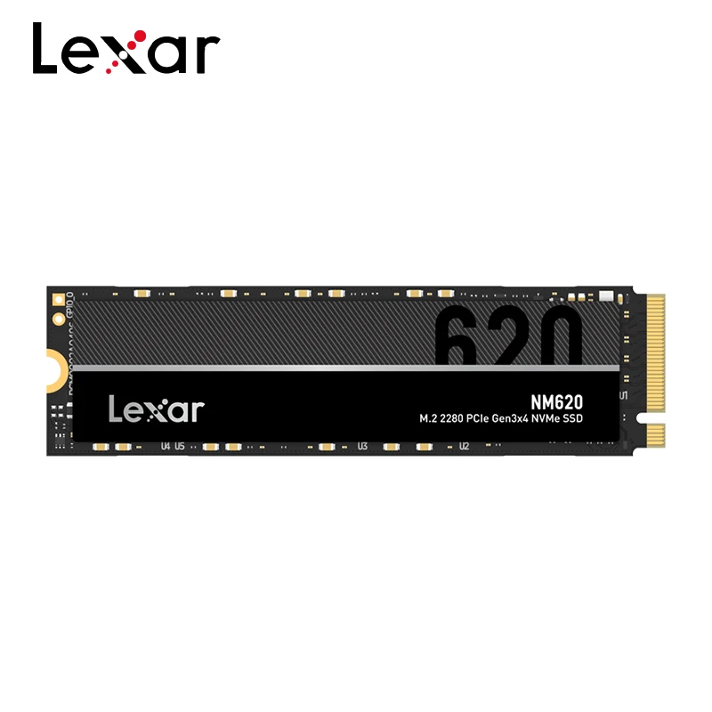 Unidad de Estado Sólido Interna Original Lexar NM620 M.2 2280 PCle 3 NVMe SSD de 256 GB, 512 GB, 1 TB para Computadora Portátil y de Escritorio, Velocidad Máxima de Lectura de 3500 MB/s