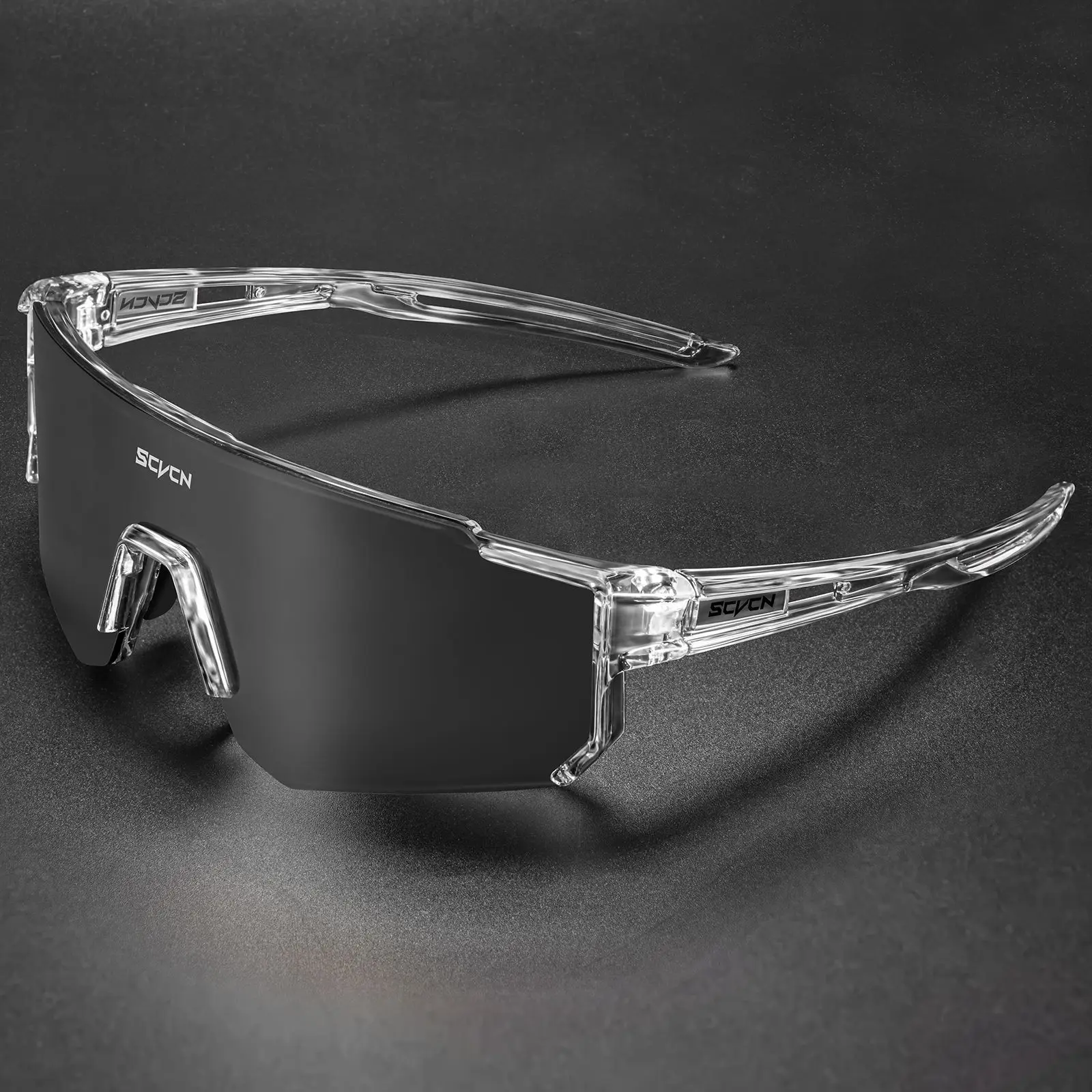 SCVCN Cycling Sunglasses Wind Sand Resistant Sports Outdoor Glasses MTB UV Clear Lens Lite Ergonomic Eyewear MtRideGearShield