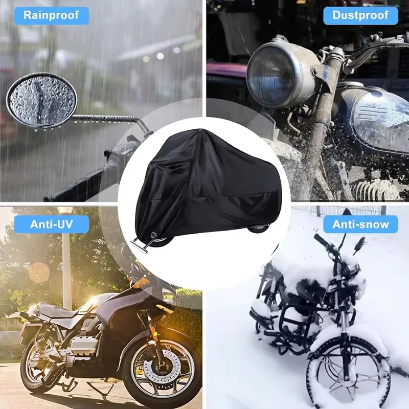 210D Oxford Motorcycle Cover Waterproof All Season UV Protection For Peugeot SPEEDFIGHT 4+ Anti-Tear Windproof Motorbike Cover view 6