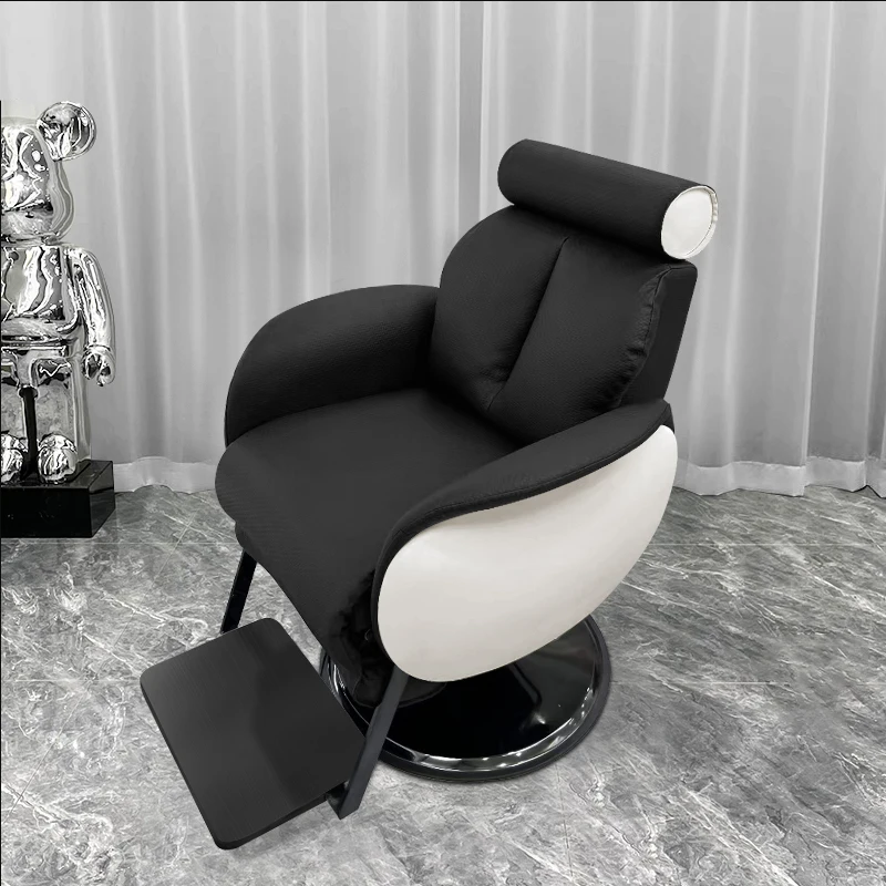 

Modern Simple Barber Chairs Light Luxury Professional Perm Hair Dyeing Barber Chair Swivel Comfort Salon Furniture Sandalye FYBC
