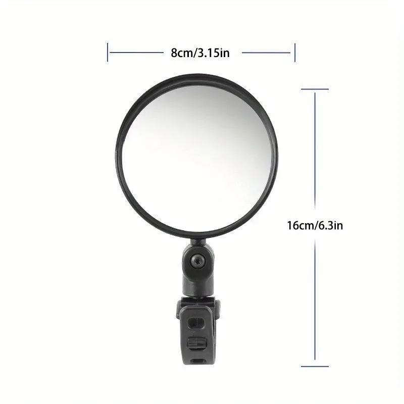 Motorcycles Rearview Mirror Side Mirror For Safety View Turning Left Right Mirror Adjustable Mini Autocycle Rear View image 4