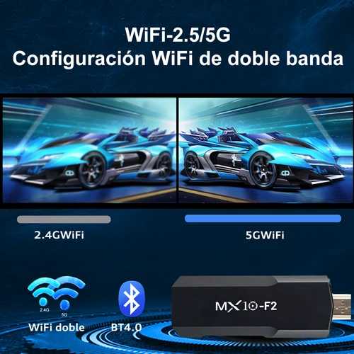 Imagen 2 del producto Fire TV Sticks MX10 F2 1gb 8gb 1 unidad android 2024 stb tv box android 4k eu android tv stick