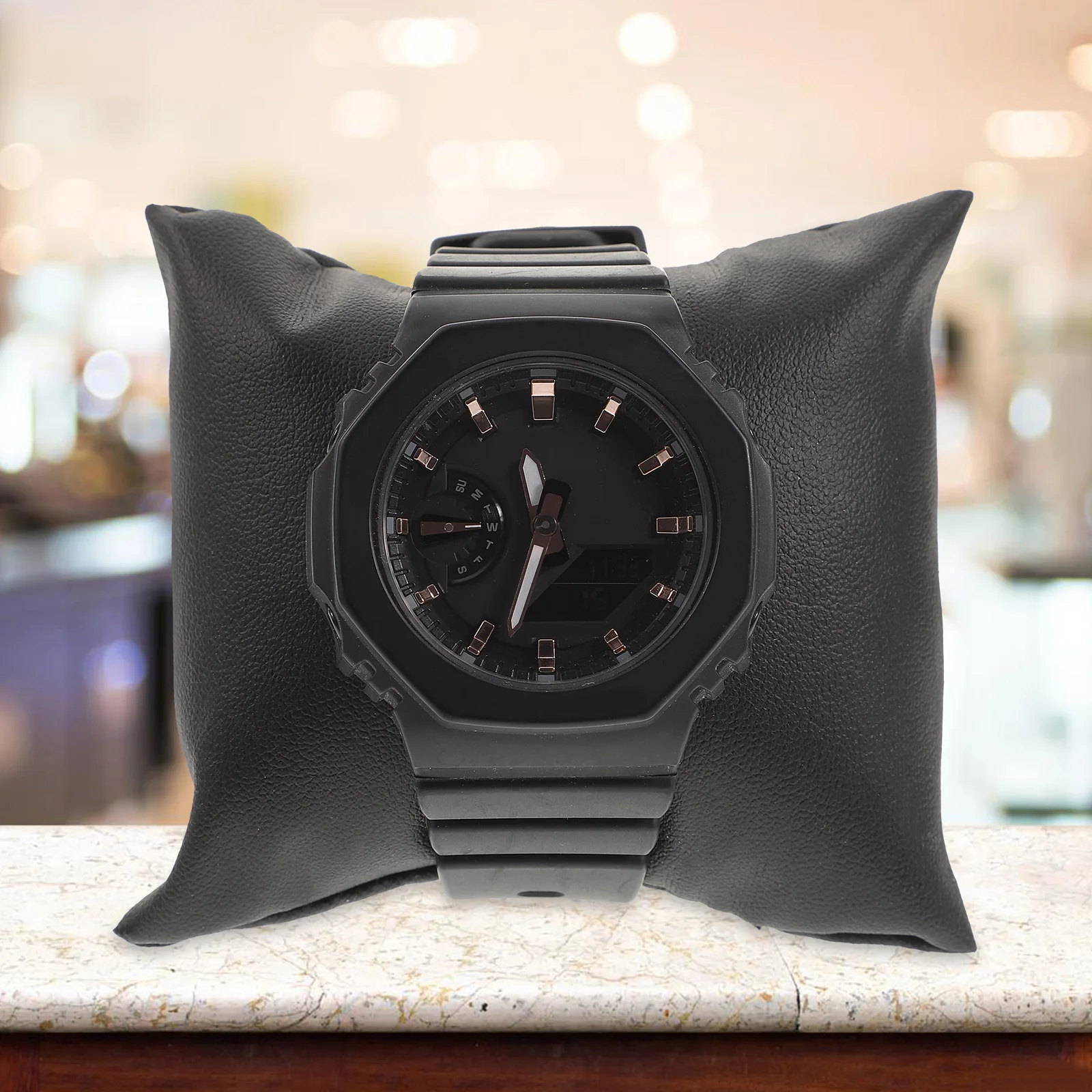 

10PCS Black PU Small Jewelry Display Pillows for Watches Bracelets Bangle Accessories Show Decorative Cushions Stable Protective