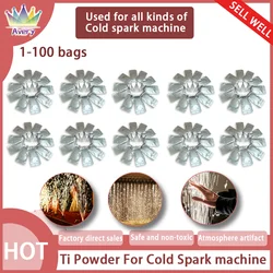 1~100 Bag Ti Powder Cold Spark Machine Wedding Party Events 200g Safe Metal Powder MSDS Certification Cold Spark Powder Indoor