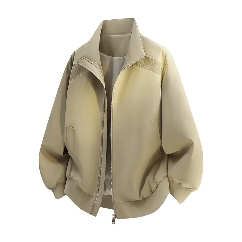 

Men's Spring/Summer High-Quality Flight Jacket Casual Outdoor Baseball Collar Coat for Men