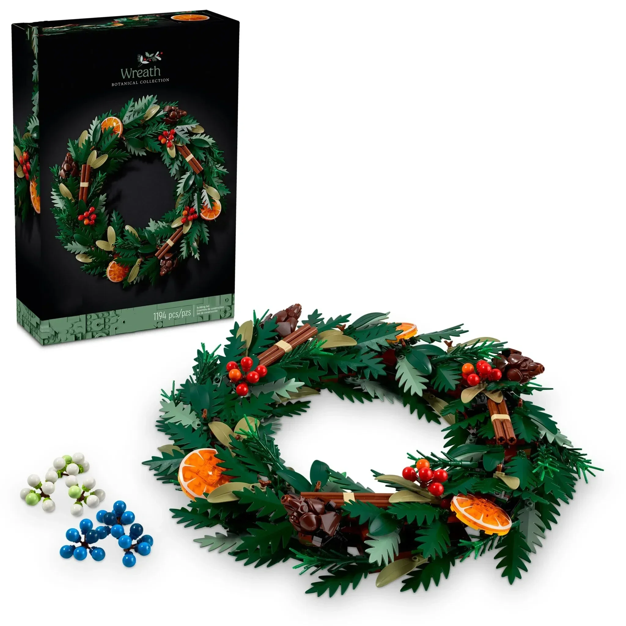 Creative Christmas Wreath Compatible 10340 Building Blocks Christmas Wreath Home Decoration building projects designed for adult