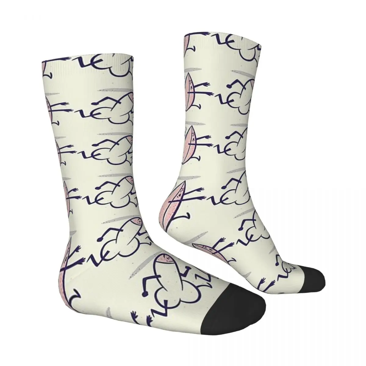 Dicks Vagina Penis Socks Travel 3D Print Boy Girls Mid-calf Sock