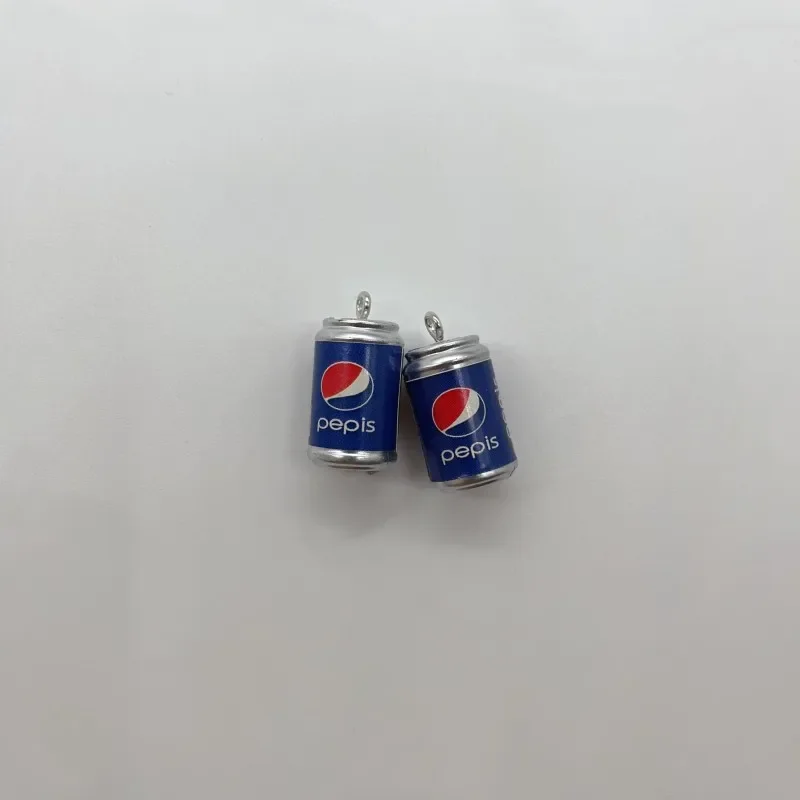 10Pcs/Lot Resin 3D Drink Cans Charms Beer Bottle Pendant For Earring Bracelet Keychain  Findings Phone Case DIY