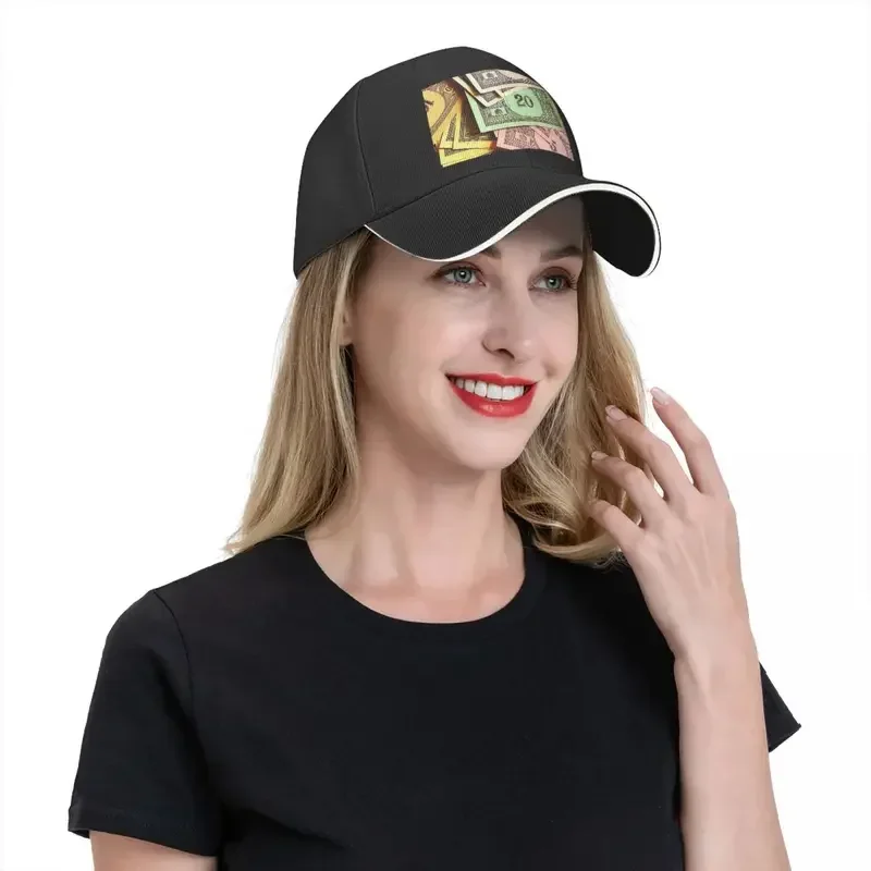 Y2K monopoly money Cap fashion casual caps adjustable hat hip hop summer unisex baseball hats customizable polychromatic image 5
