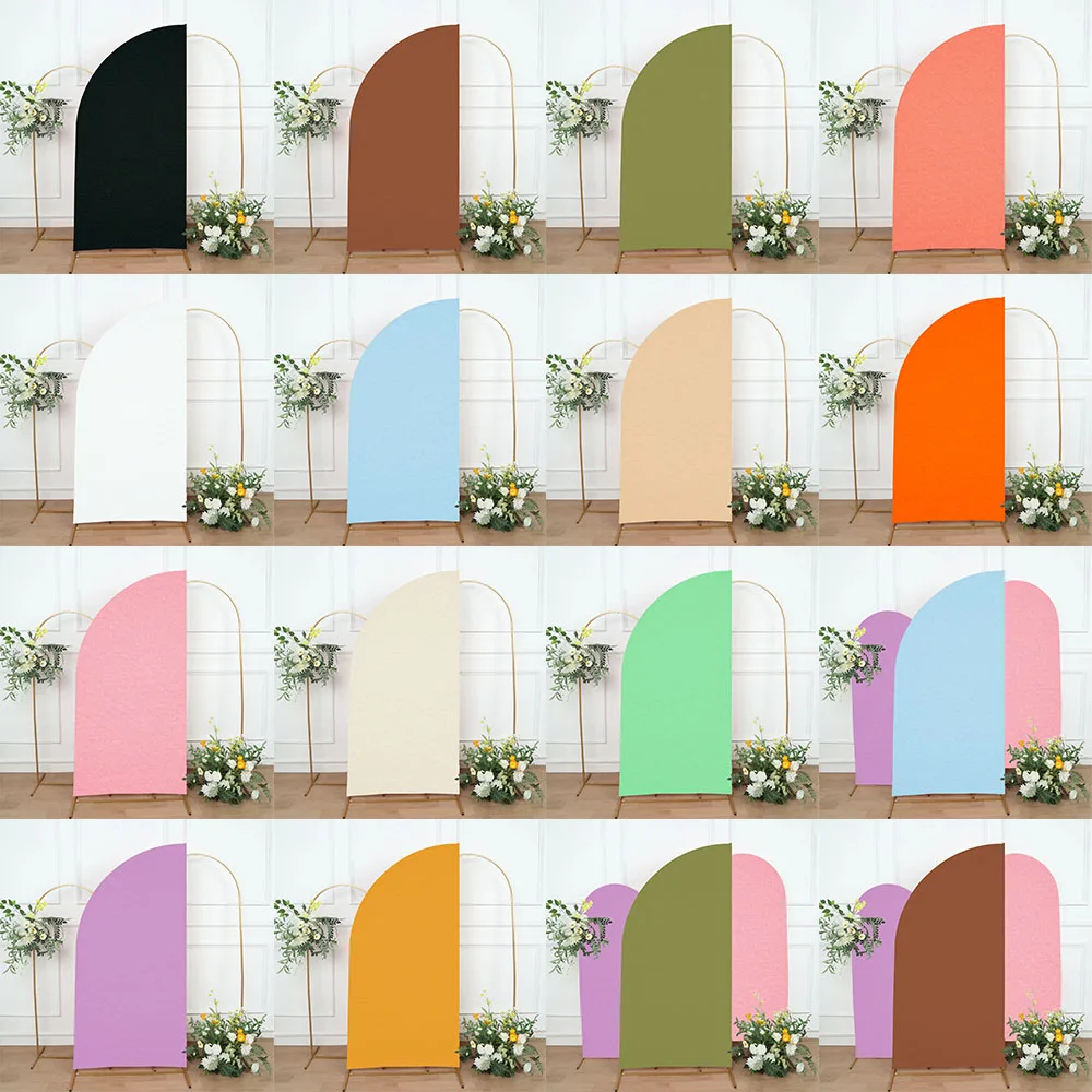 

Mocsicka Arch Backdrop Cover Wedding Baby Shower Birthday Party Decorations Spandex Stretch Fabric Background Photo Studio Props