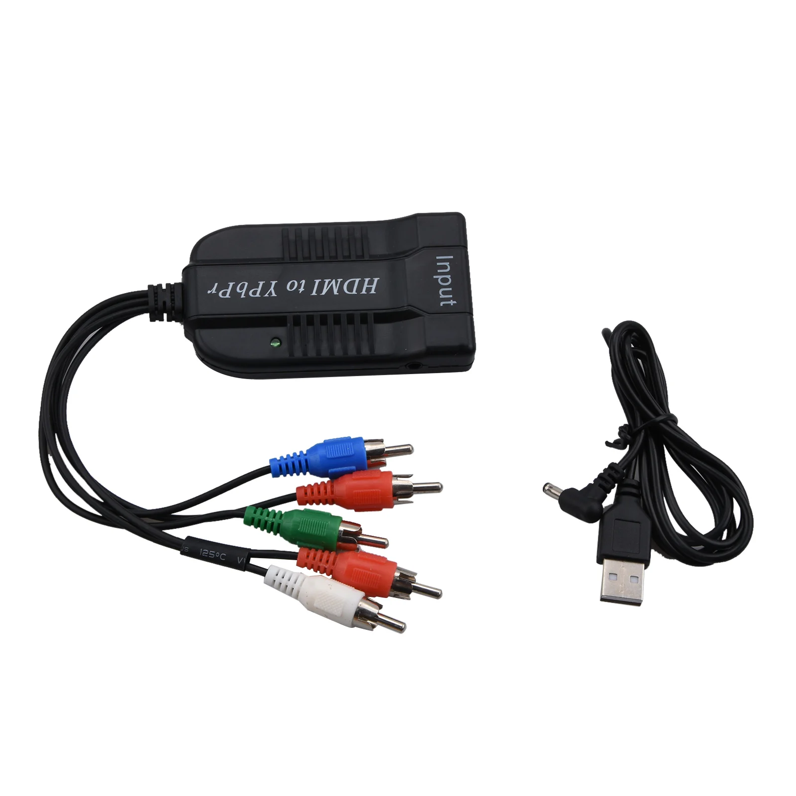 1Pc HDMI-compatible to YPBPR Male Converter Adapter HDMI-compatible to 5RCA RGB YPbPr With Component Video Cable Support 1080P view 5