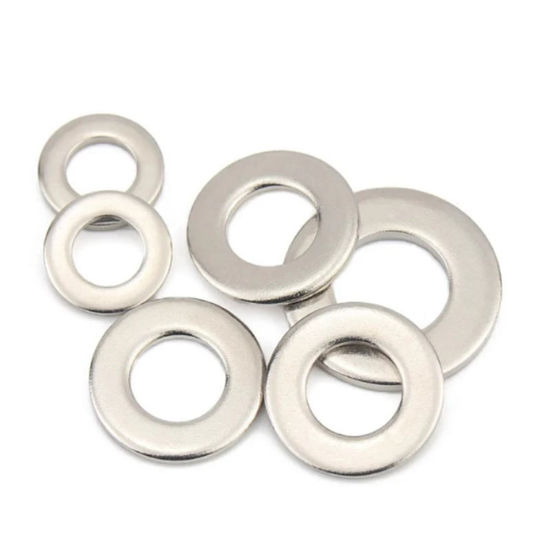 10-400pcs M3 M4 M5 M6 M8 M10 M12 M14 M16 M20 Grade 8.8 Carbon Steel Nickel Plating Flat Washer Plain Gasket DIN125