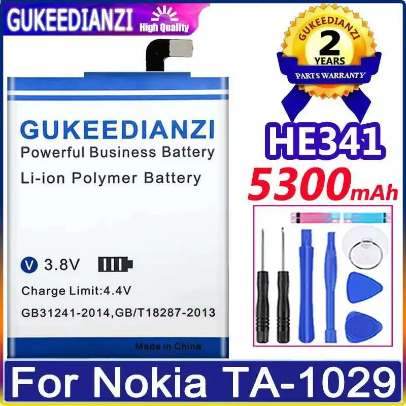 

Premium Replacement HE341 For Nokia TA-1029 5300Mah Mobile Phone Battery