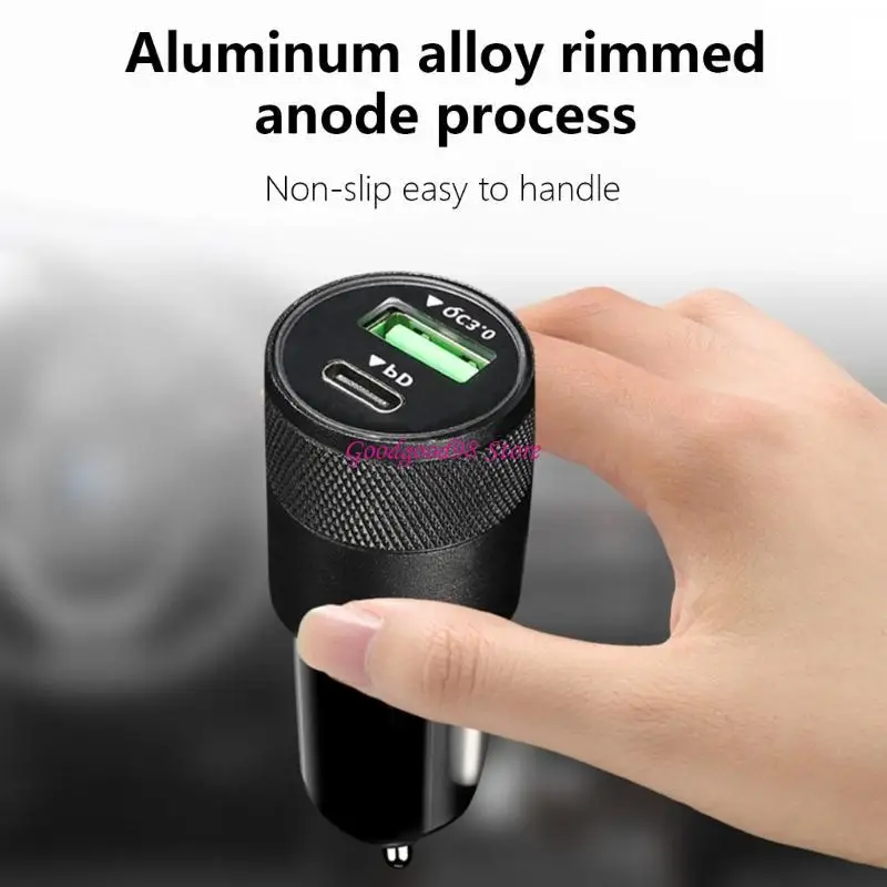 

Car USB C Car Adapter 2 Port USB Car QC3.0 3.1A Phone Cigarettes Lighters USB Adapter W8EC