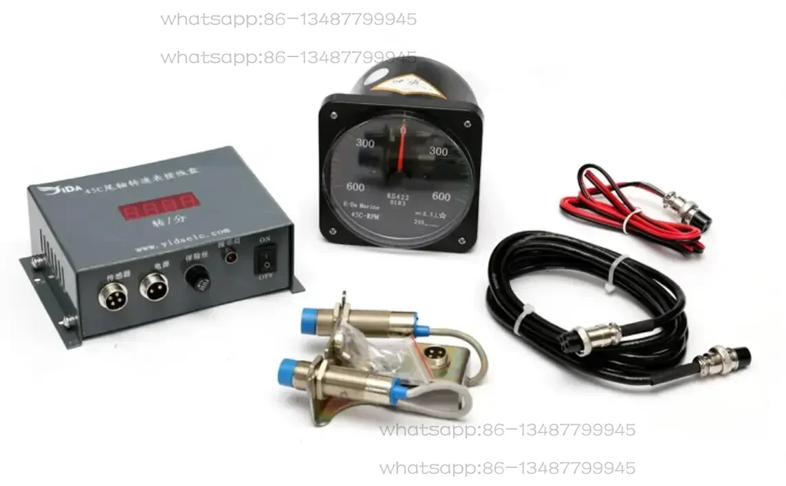 

Stern shaft tachometer, speedometer, 300 rpm, 600 rpm, 900 rpm, probe sensor