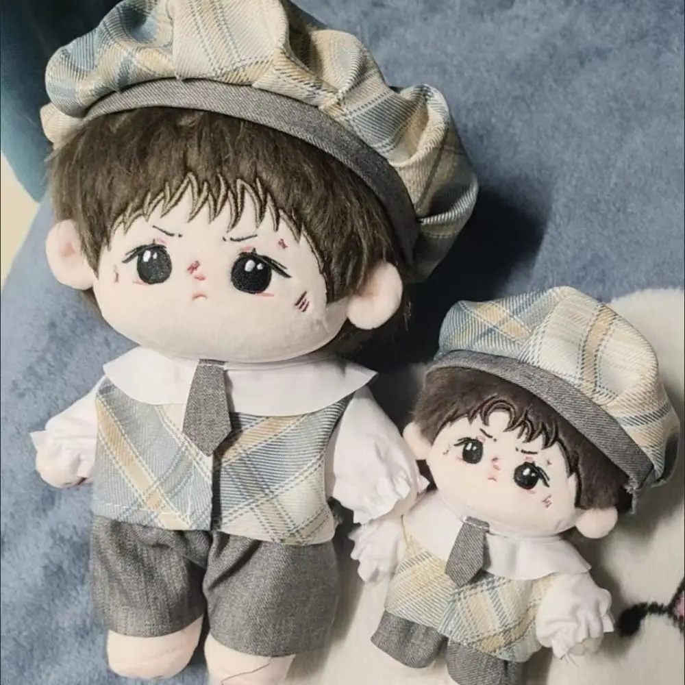 Preppy Style Clothes for 10/20CM Idol Kpop Star Cotton Doll Kawaii Doll Suit Outfit Dress-up DIY Doll Accessories Fans Gift