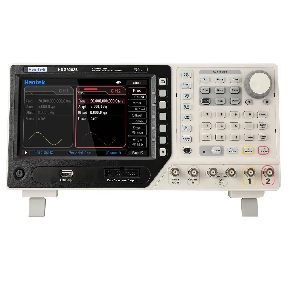 Seria Hantek HDG6000B Generator przebiegów arbitralnych Generator funkcji 200 MHz 2 kanały 1,25 GSa/s