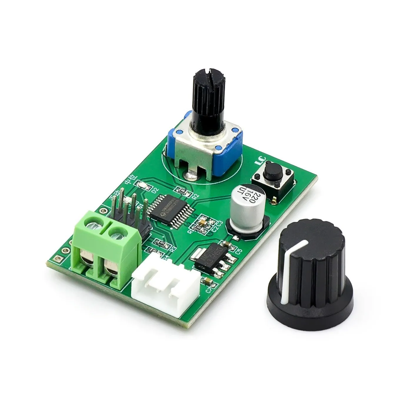 Two-way steering gear, knob, serial port control board, MG995 SG90 and other steering gear debugging module steering gear