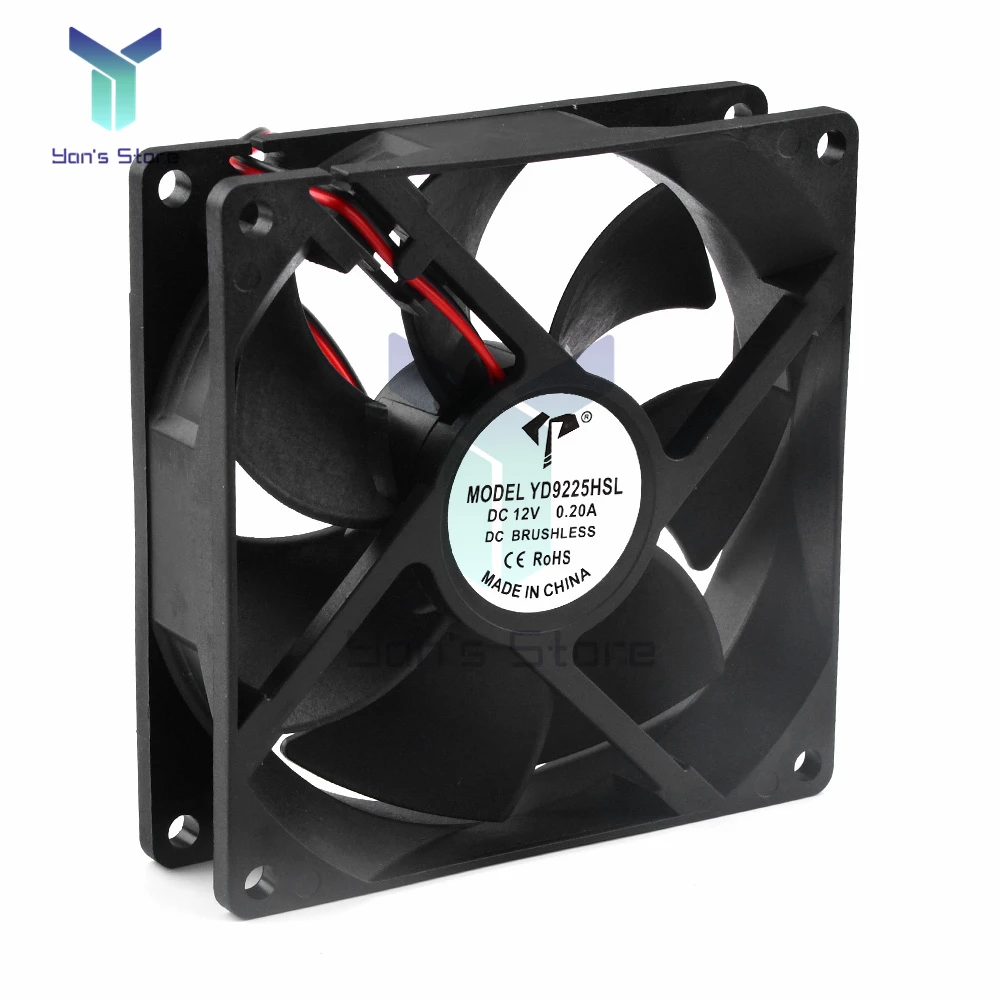 DC7010 DC7025 DC9225 DC Cooling Fan 2-Wire Oil bearing Industrial inverter cooling fan silent cooling fan 70mm*70mm 90mm*90mm