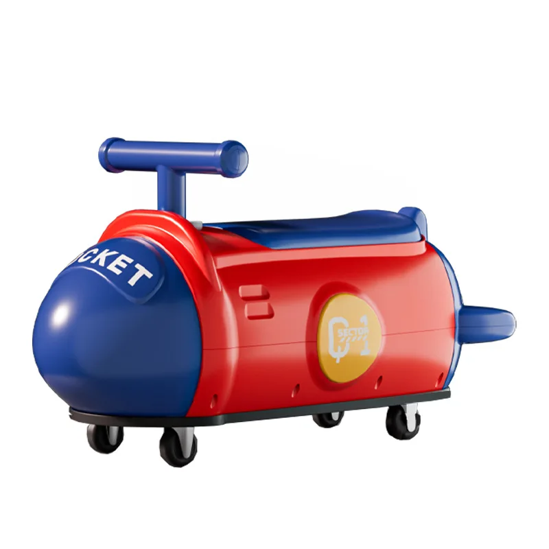 

Rocket peanut cart four-wheeled yo-yo cart 1-3 baby scooter safety anti-rollover universal wheel children's twisting cart
