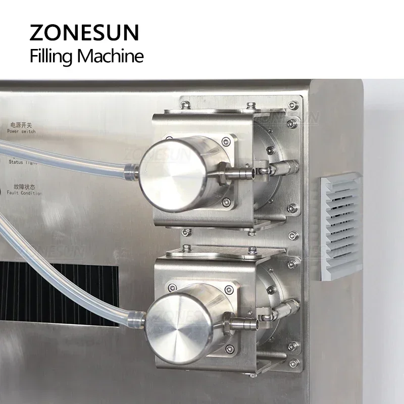 ZONESUN ZS-YTXY2 Double Heads Chemical Reagent Small-dose Ceramic Pump Liquid Filling Machine