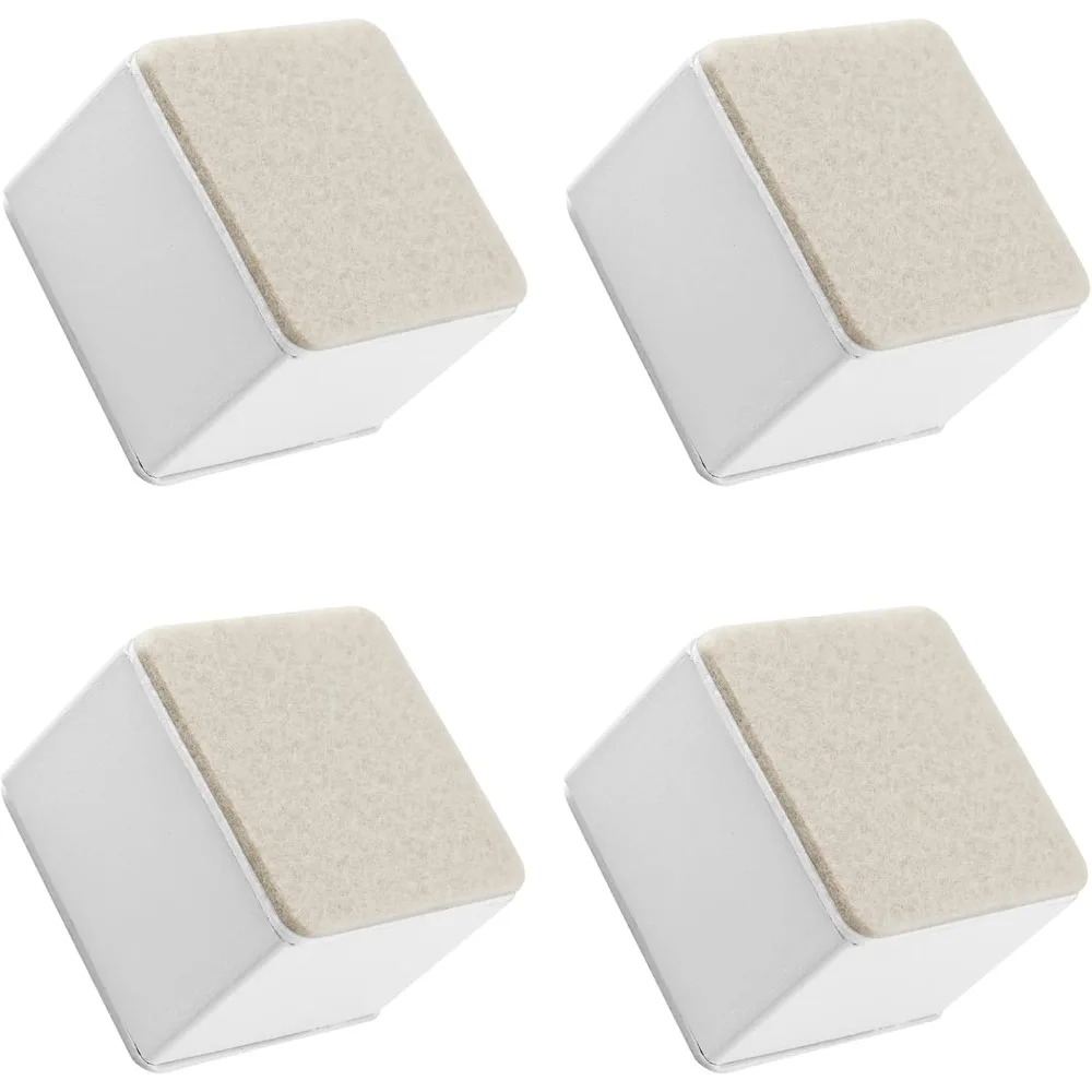 

2 Inch Height 4Pack Self-Adhesive Square Bed Risers, Carbon Steel Solid Furniture Risers, Furniture Leg Riser for Sofa, Couch, T