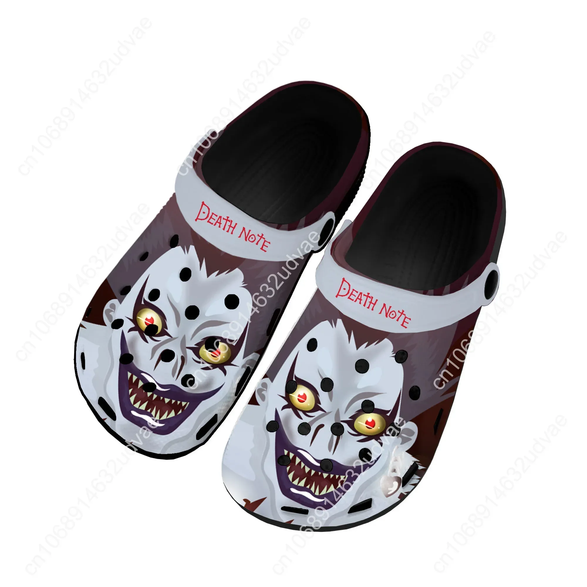 Demon Ryuk Horror Halloween Death Note zuecos para el hogar, zapatos de agua personalizados para hombres y mujeres, zapatos para adolescentes, Zueco de jardín, zapatillas de playa con agujeros