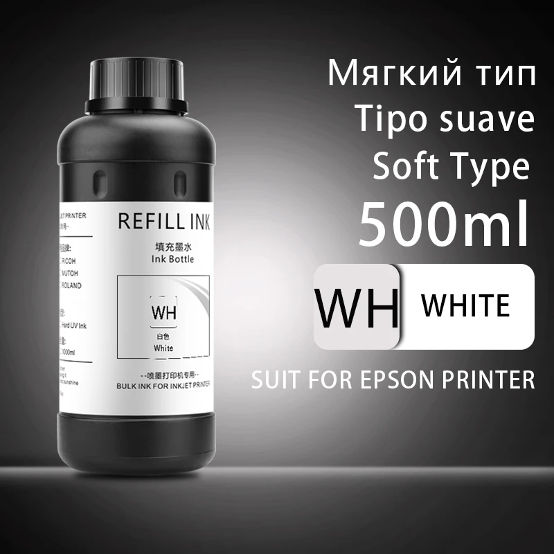 5x500ml LED UV Ink For Epson 1390 1400 1410 R280 R290 R330 L800 L805 L1800 XP600 TX800 For DX4 DX5 DX6 DX7 Printhead UV Printer