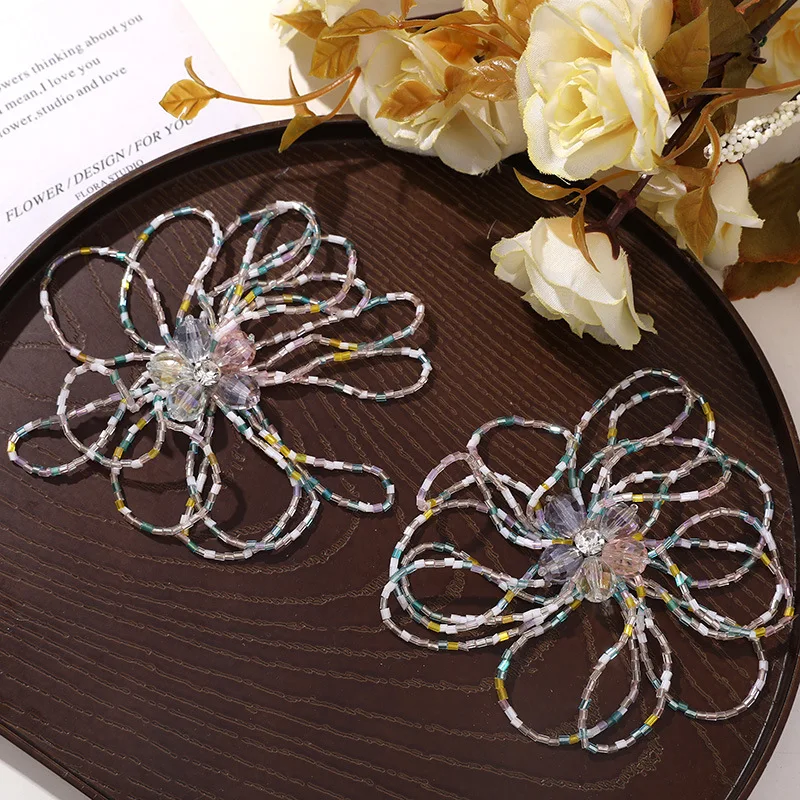 

5 шт. универсальные красочные нашивки с кристаллами и водными бриллиантами для одежды, повязок для волос, головных уборов, нашивки с цветочными аксессуарами