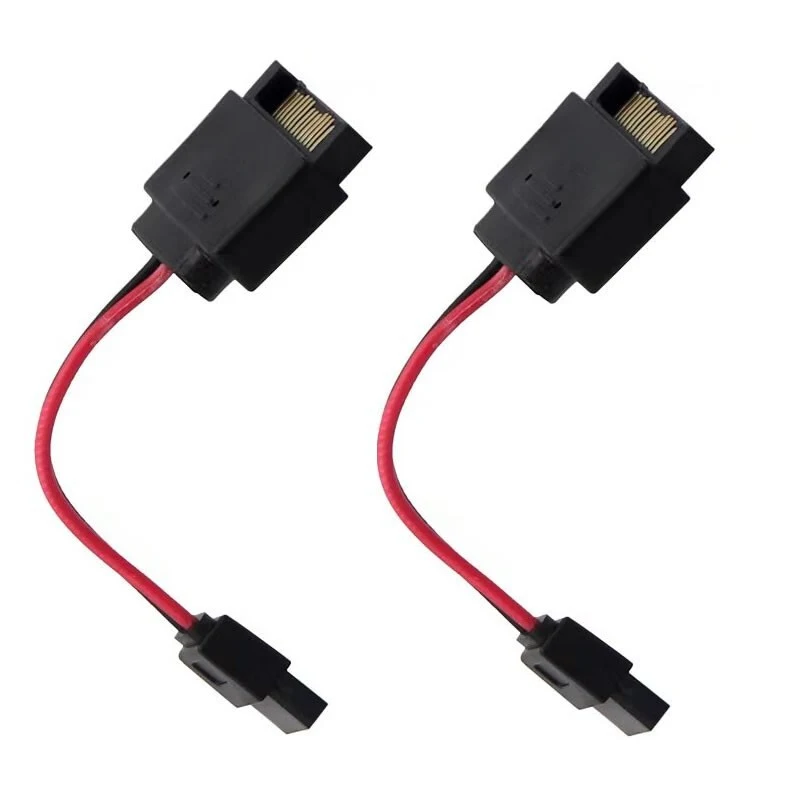 Z   2pack,for SATA 15pin male to 6pin female Laptop optical drive power 20awg cable