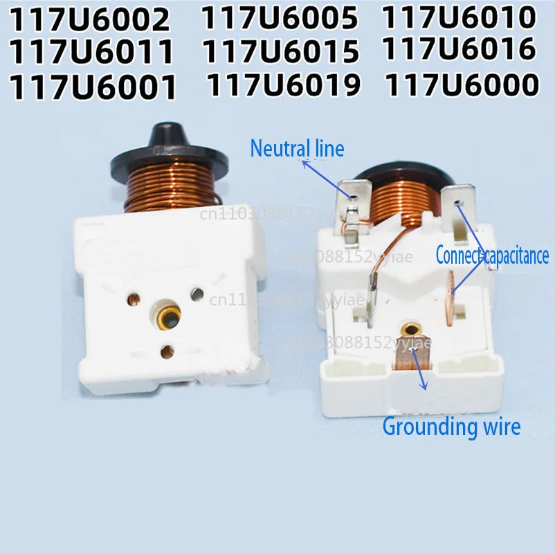 117U6005/6019 - SC15/SC21/SC18G Heavy Hammer Compressor Starter Capacitor for Refrigerator