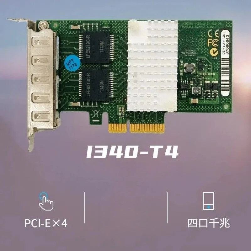 

Проводная Ethernet-карта I340-T4 82580 Gigabit PCIE для Fujitsu D2745-A11