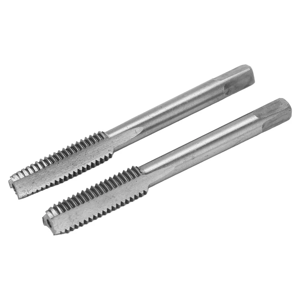 2PCS High Speed Steel Metric Tap M6 x 1mm / M8 x 1.25mm / M10 x 1.5mm Universal Straight Flute Tap Metric Thread Tapping Tool