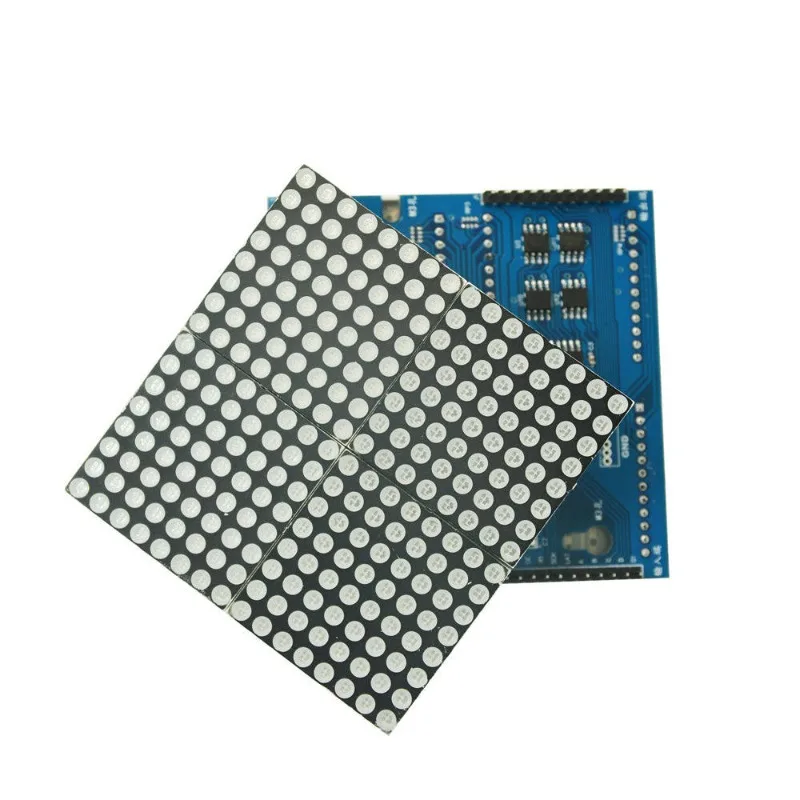 16x16 LED Dot Matrix Chinese Character Display Module MCU Development Board Red Blue Red-Green Dual Color Optional