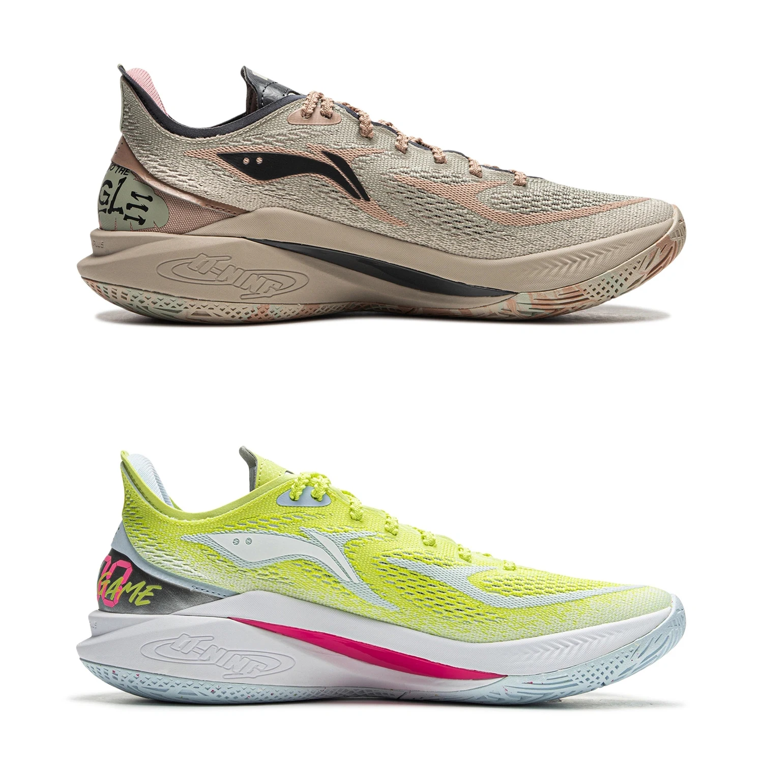 Li-Ning Mannen SONIC XII V2 Professionele Basketbalschoenen BOOM Kussen LICHT SCHUIM PLUS Wearable Voering Competitie Sneakers ABAU089