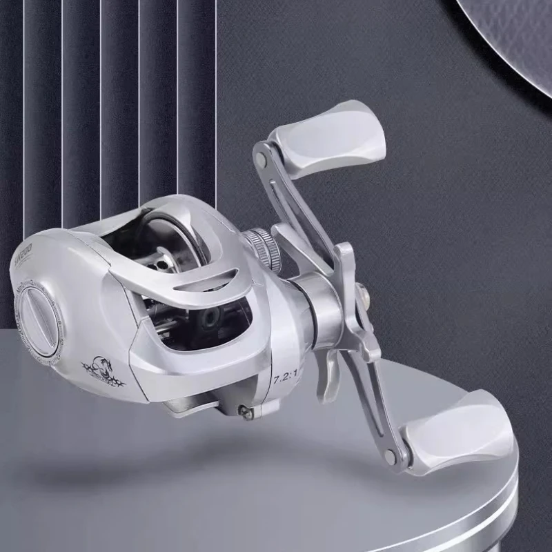 高速ベイトキャスティングフィッシングリール-72-1-ギア比、cnc-スプール付き防爆ルアーリール、磁気ブレーキ、強力なベアリング