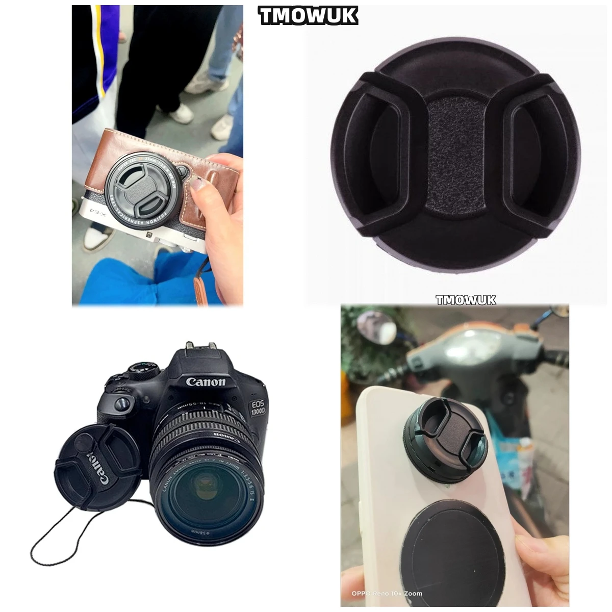 

For Sigma Fp L SD14 SD SA - 300 DP3 SD10 Quattro BF Fp C DP1 Camera Lens Cap Protective Cover Center Pinch Snap-on 49mm 52 55 58