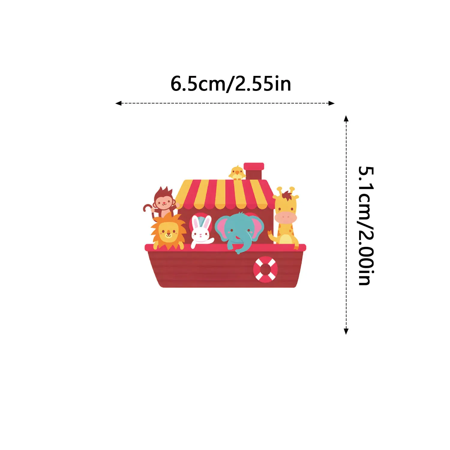 100 قطعة ملصقات سفينة نوح لطيفة الشارات للهاتف المحمول سجل القصاصات سكيت الغيتار DIY بها بنفسك الكتابة على الجدران ملصقات الجمالية #4