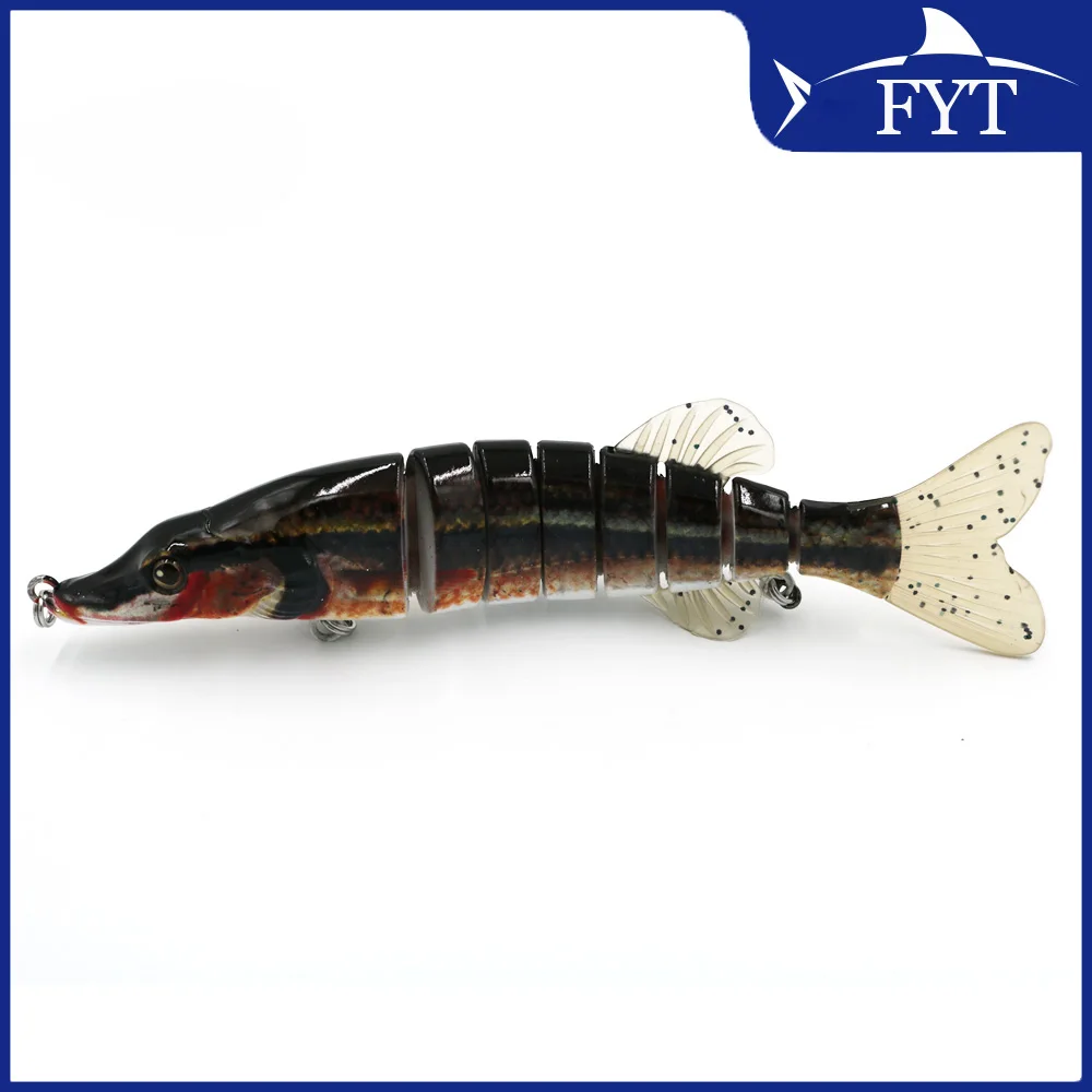 Imagem -05 - Lifelike Multi Articulado Isca de Pesca Isca de Pesca Marítima Swimbait de Cauda Macia Pike e Muskie Tackle Tamanho Grande 21cm 70g