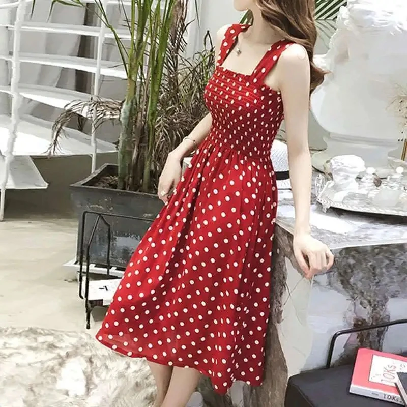 2023 Summer Maternity Dress Maternity print red Dress maternity clothes maternity dresses pregnant chiffon sleeveless dress