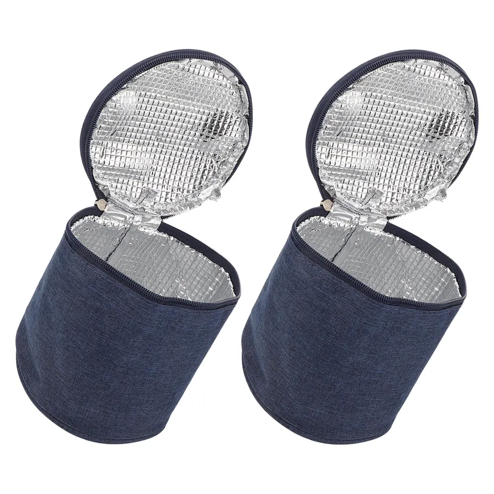 

2Pcs Soup Cup Insulation Bag Waterproof Thermal Lunch Bags for Men Women Boys Insulated Cooler Food Delivery Bags