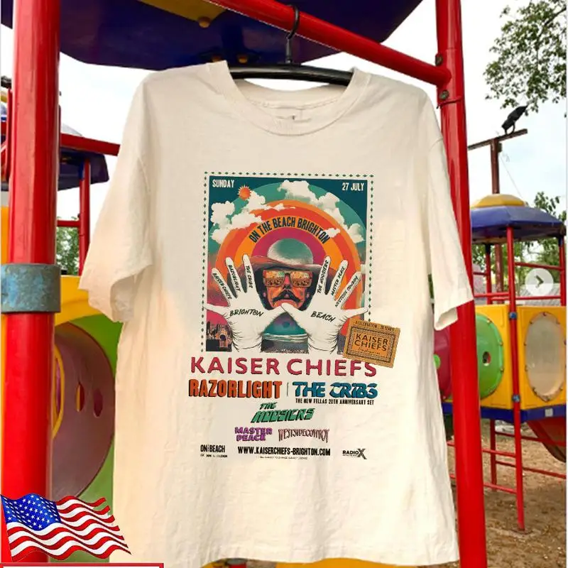 New Fellas 20Th Anniversary The Cribs Kaiser Chiefs T Shirt Full Size S 5Xl Tt73