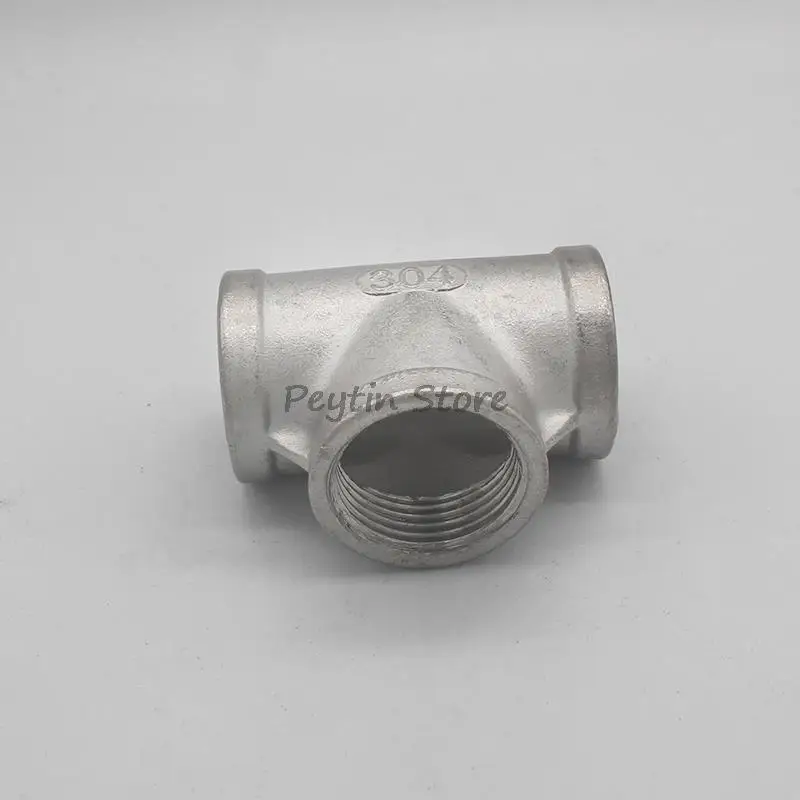 

1Pc 304 316L Stainless Steel Female Thread 3Way Tee T Pipe Fitting 1/8" 1/4" 3/8" 1/2" 3/4" 1"