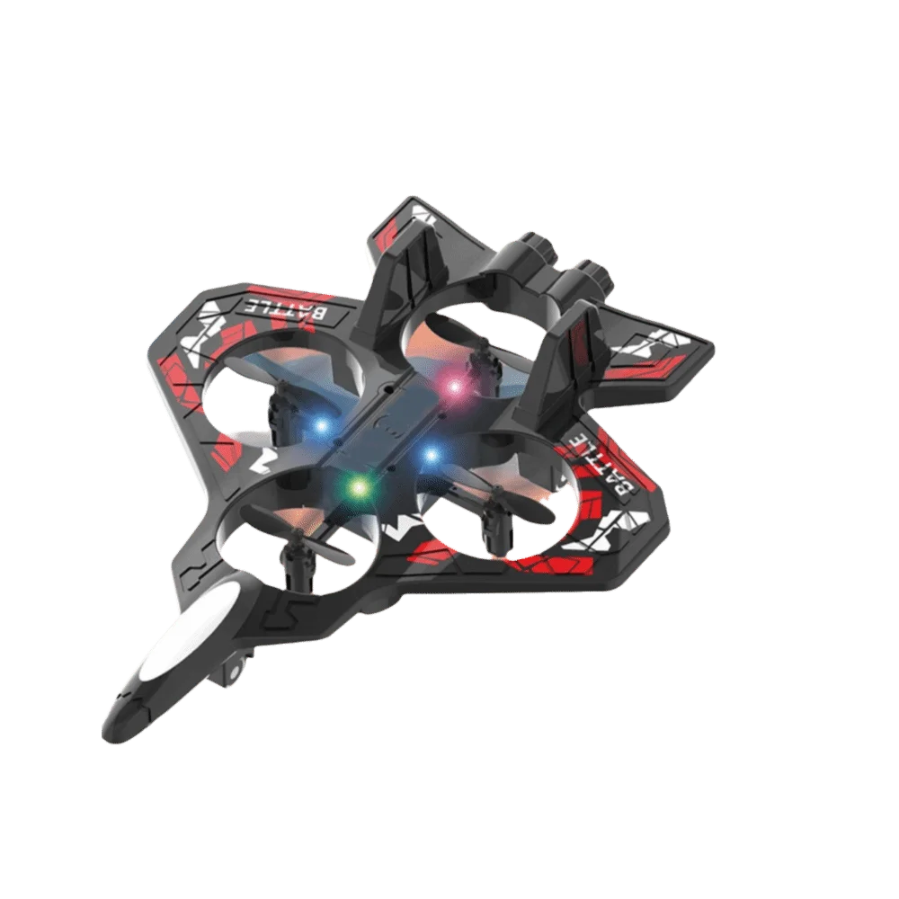 EPP Foam Remote Control Foam Fighter Gravity Sensing 2.4G Stunt Four Motor Helicopter Toy Portable with Light RC Hobby Jet Plane