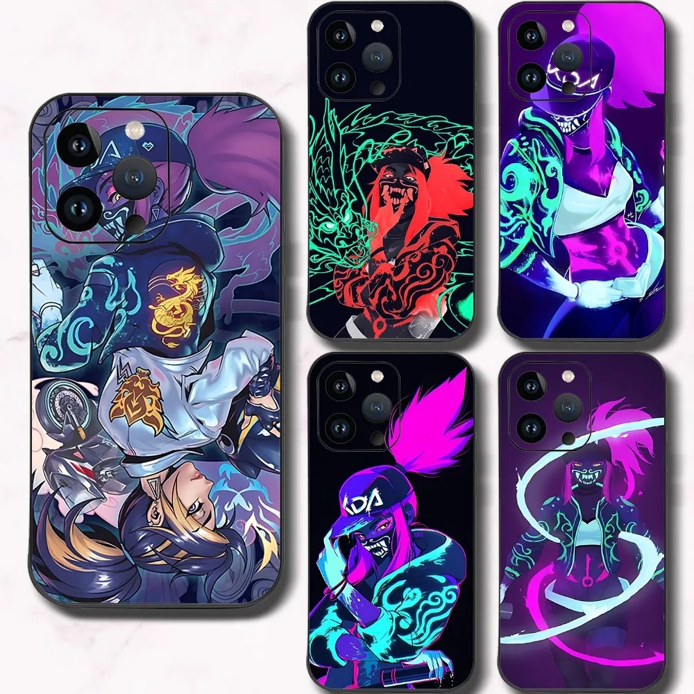 Leagues Of Legend KDA Akali Phone Case For Iphone 15 11 13 14 15 16 Pro Max 7 8 Plus X Xr Xs Max Se2020 12mini Cover Case