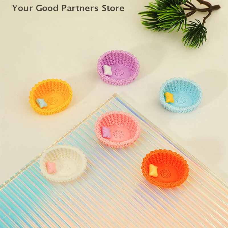 1PC 수지 시뮬레이션 고양이 귀여운 둥지 마이크로 조경 장식 데스크탑 장식 홈 DIY 액세서리