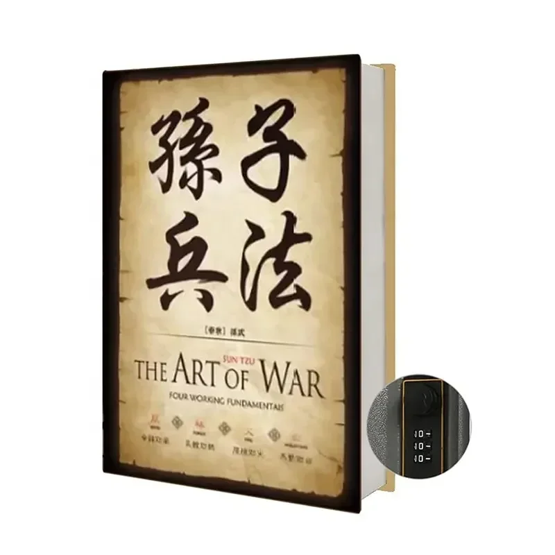 Durable The Art Of War's Art Of War Book Safe Book Password Box Money Box Mobile Safety