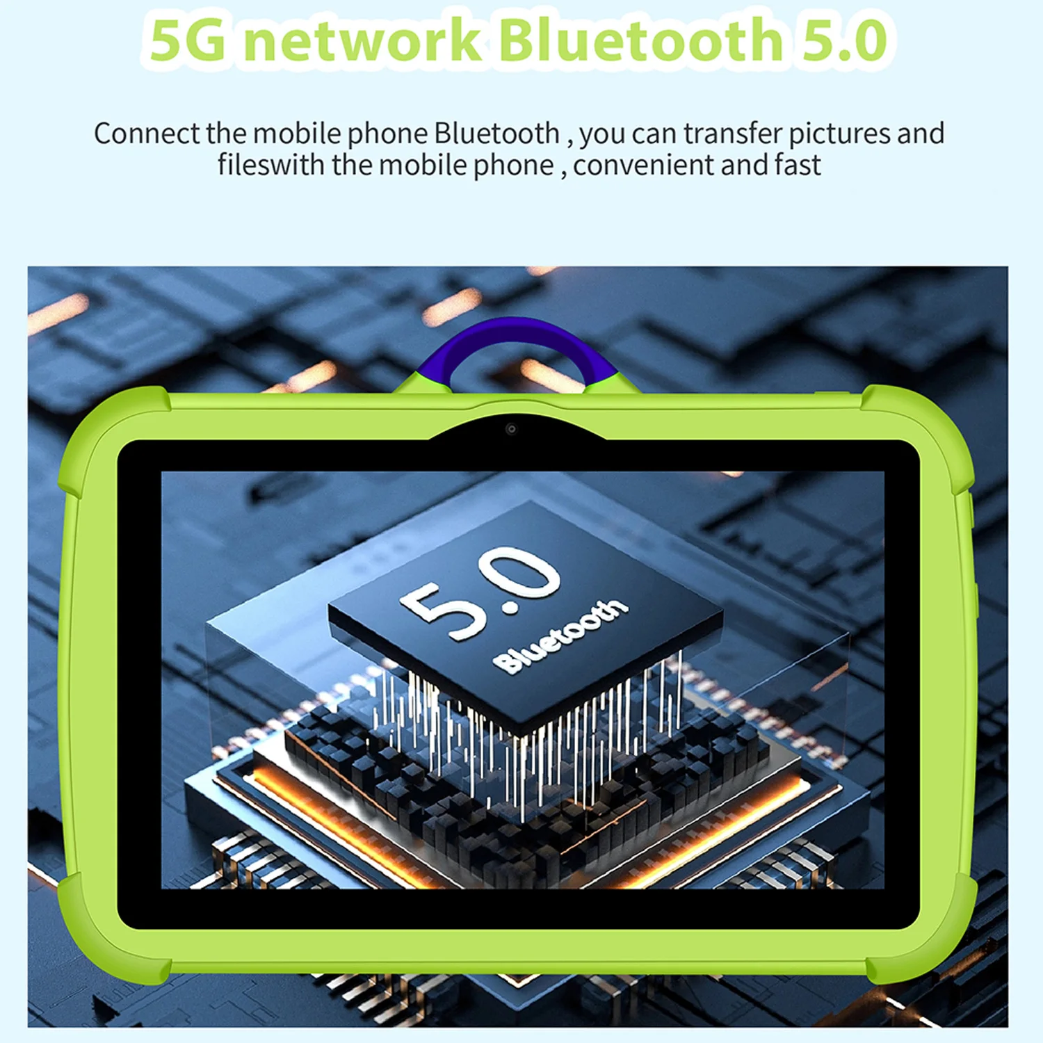 2024 New 5G WiFi 7 Inch Google Tablet For Children Learning Education Kids Tablets Quad Core 2GB RAM 32GB ROM Dual BOW Cameras