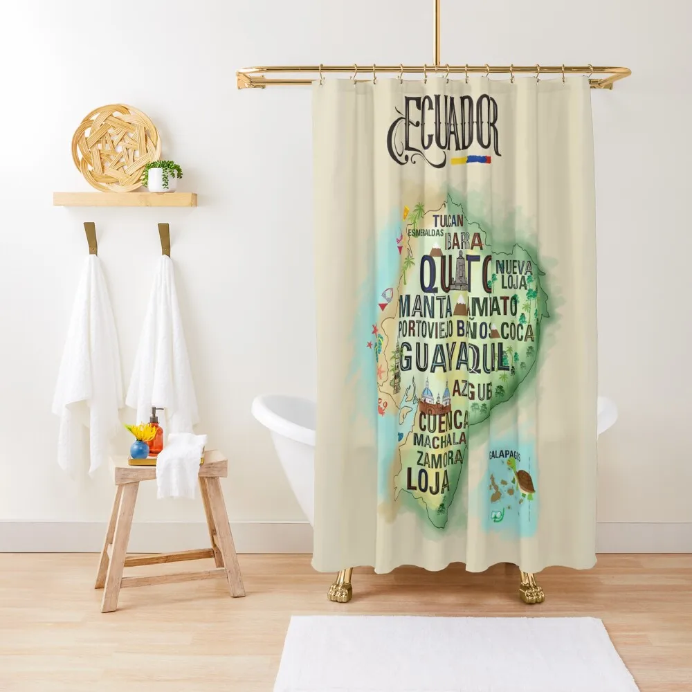 ECUADOR Shower Curtain Curtains